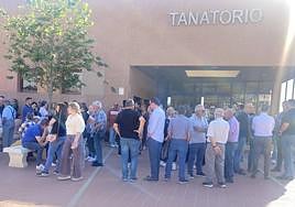 Velatorio de la pareja en el tanatorio de Motril el pasado mes de mayo.