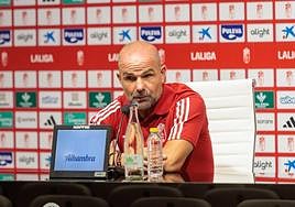 Paco López, en sala de prensa.