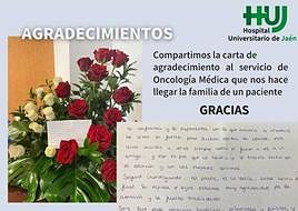 Carta de agradecimiento al hospital.