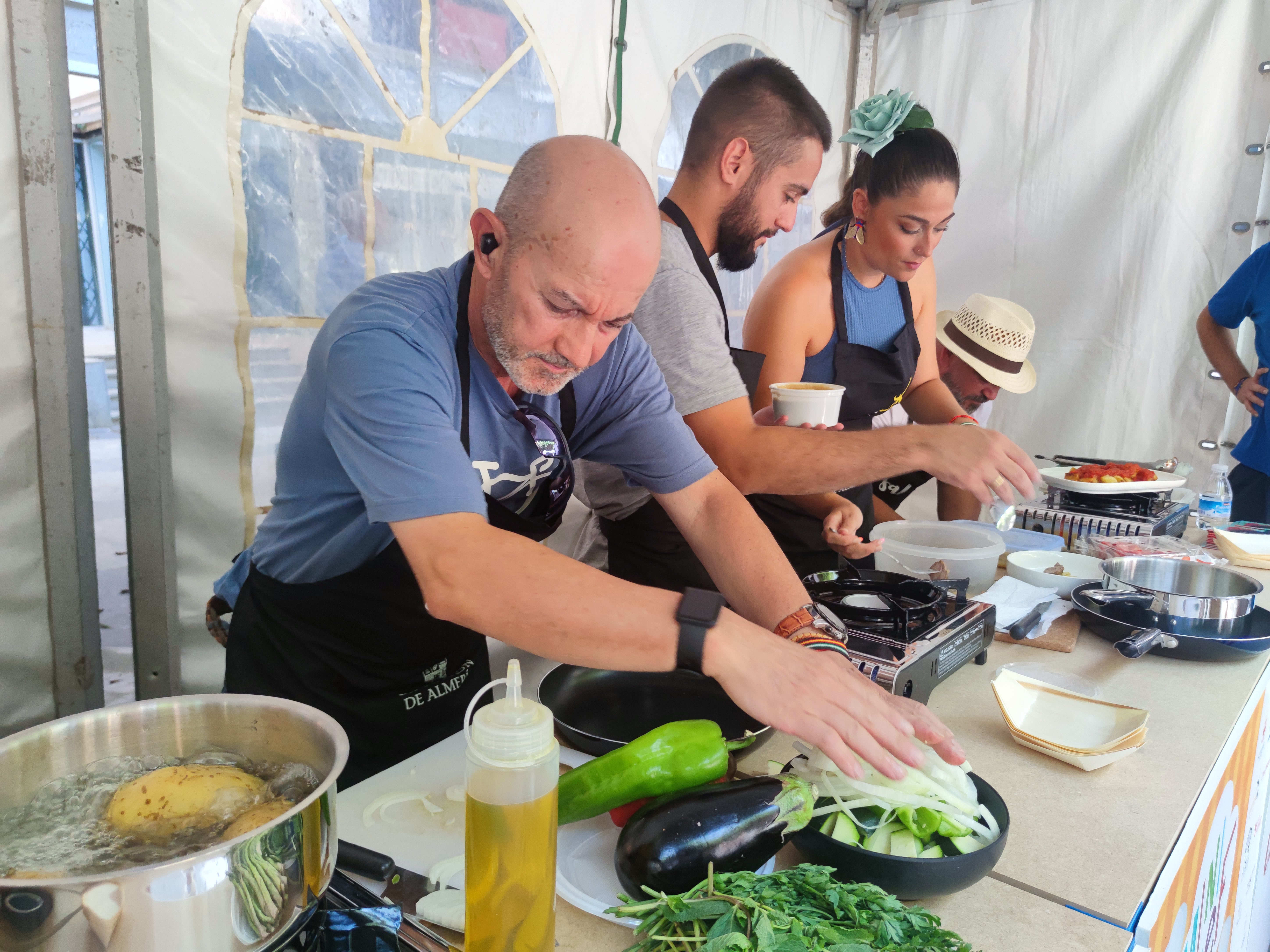 Gastronomic space of the exhibition “Promoted the gastronomy, products and chefs of Almeria”