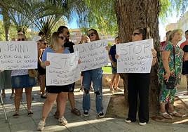 La concentración a favor de Luis Rubiales en Motril.