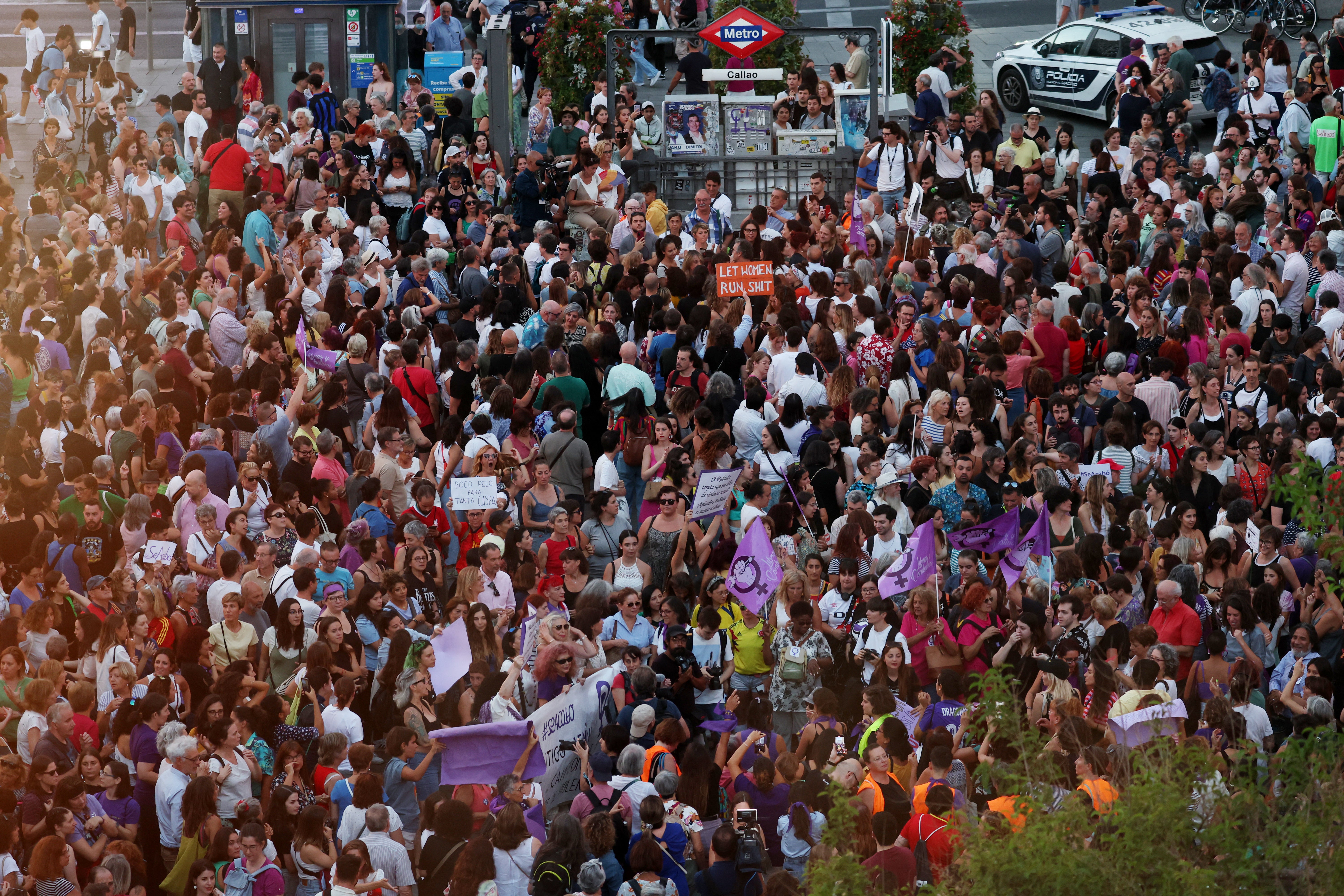 Manifestación en Madrid en apoyo a la futbolista Jenni Hermoso.