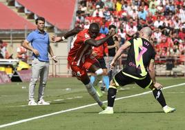 Mendes, en el partido frente al Rayo del curso pasado.