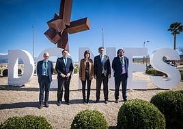 Diana Morant, ministra de Ciencia, en su última visita al acelerador de partículas de Escúzar