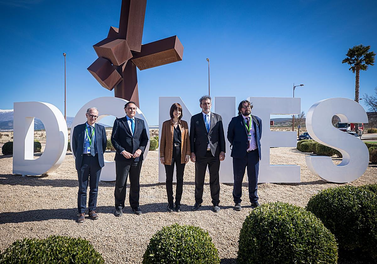 Diana Morant, ministra de Ciencia, en su última visita al acelerador de partículas de Escúzar