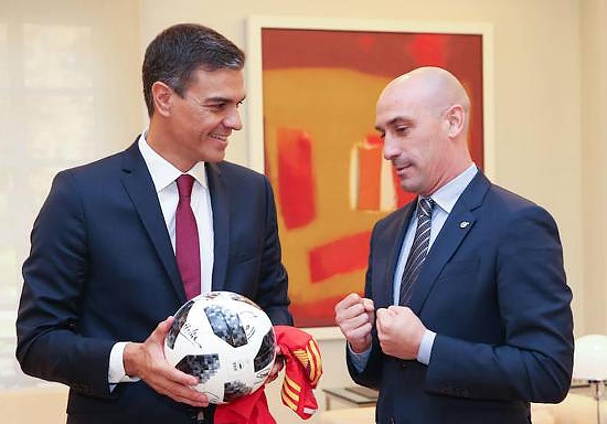 Pedro Sánchez y Luis Rubiales.
