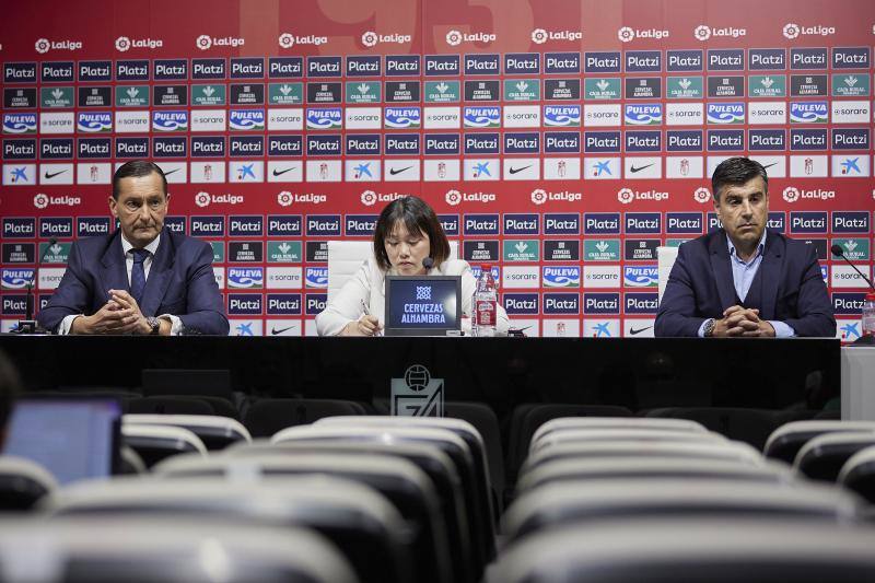 Alfredo García Amado, Sophia Yang y Nico Rodríguez.