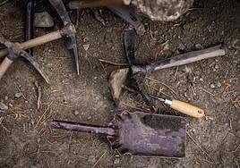 Material utilizado en las excavaciones ne Víznar