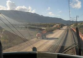 El nuevo trazado en ancho convencional entre Xàtiva y el Nudo de la Encina.