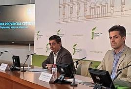 Francisco Reyes y Luis Miguel Carmona presentan la oficina de Cetedex.