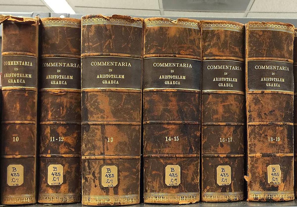 Obras de Aristóteles.
