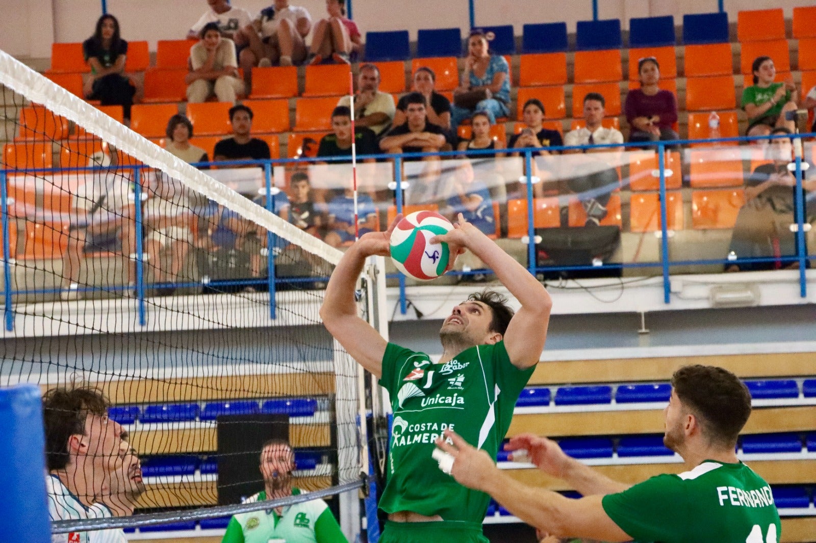 Lance del partido de Unicaja.