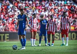 Antonio Puertas, antes de lanzar su penalti.