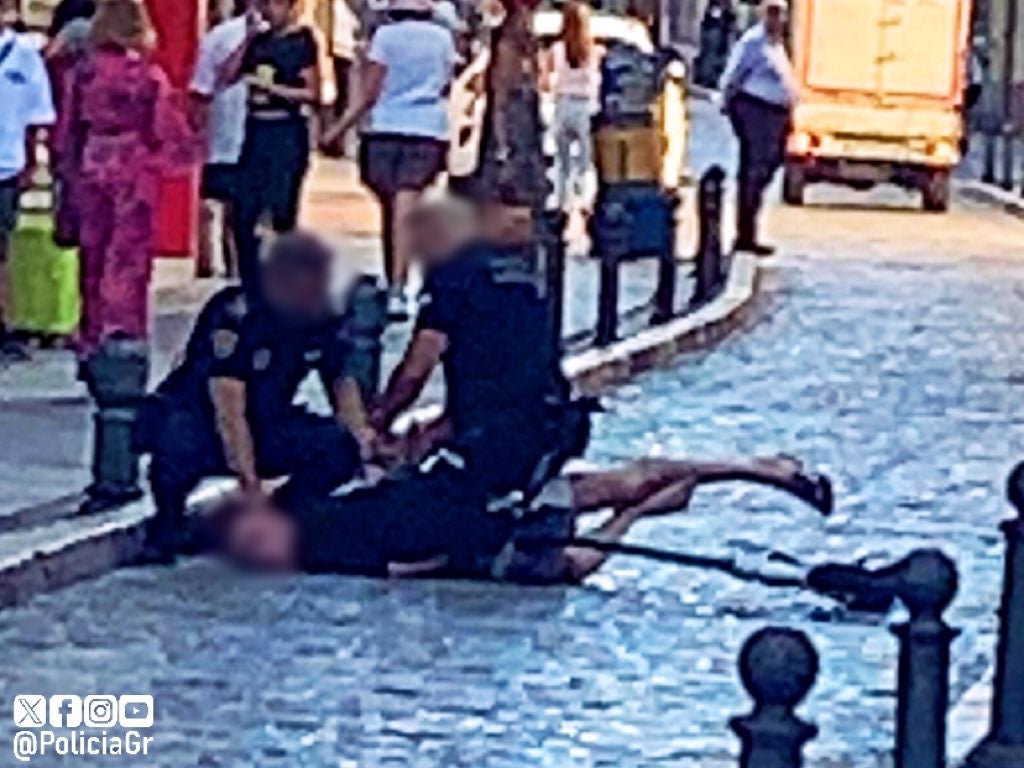 Momento de la detención.