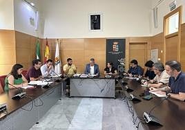 Reunión en Martos para tratar la depuración de las aguas residuales.