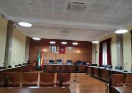 Sala de la audiencia de Jaén.