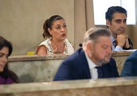 Lorena Nieto, durante la sesión del pleno.