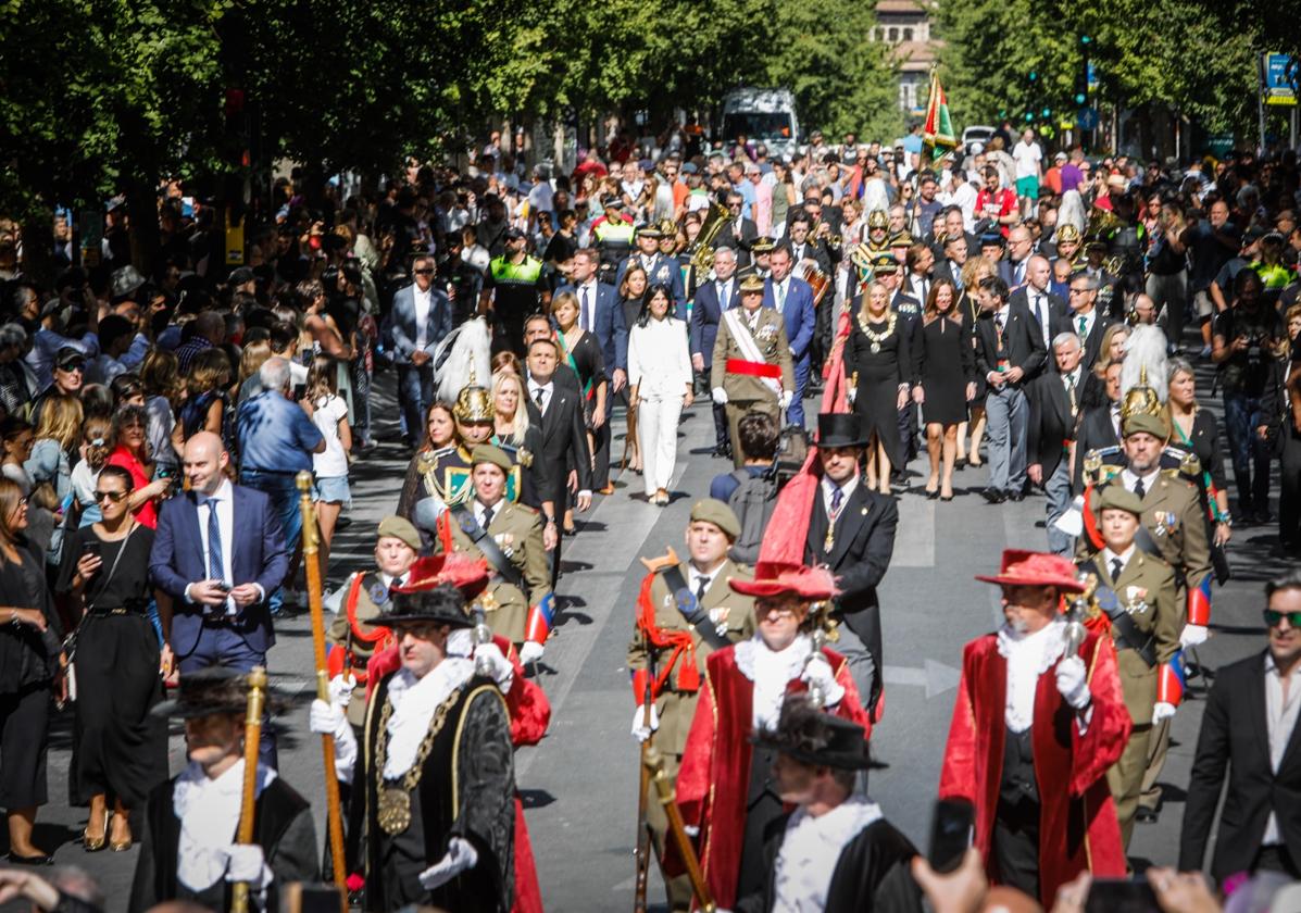 Las imágenes de los actos del 12 de octubre en Granada