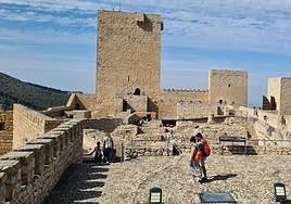 Patio de armas del Castillo de Jaén, ayer domingo.
