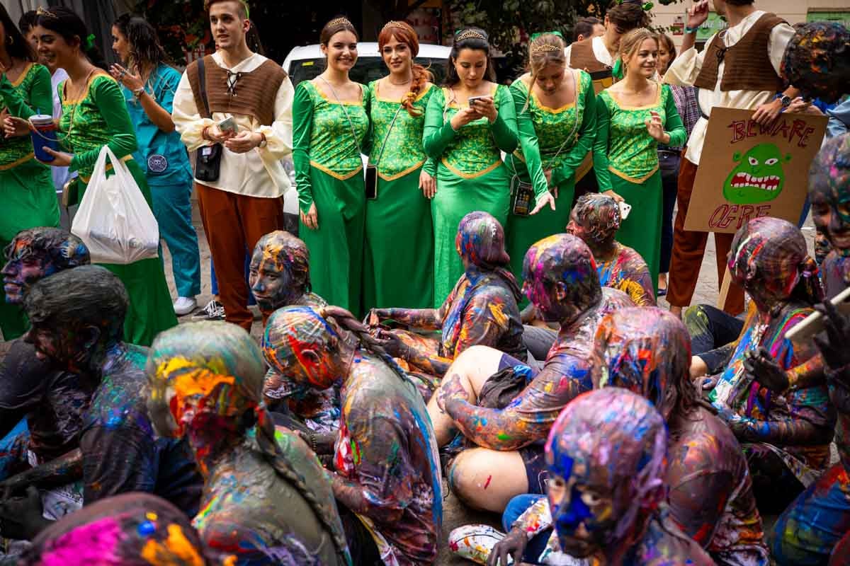 Las imágenes del Lucas en Granada con Shrek y Fiona