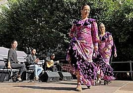 Exhibición de la escuela de arte flamenco El Tabanco, en Roldán y Marín.