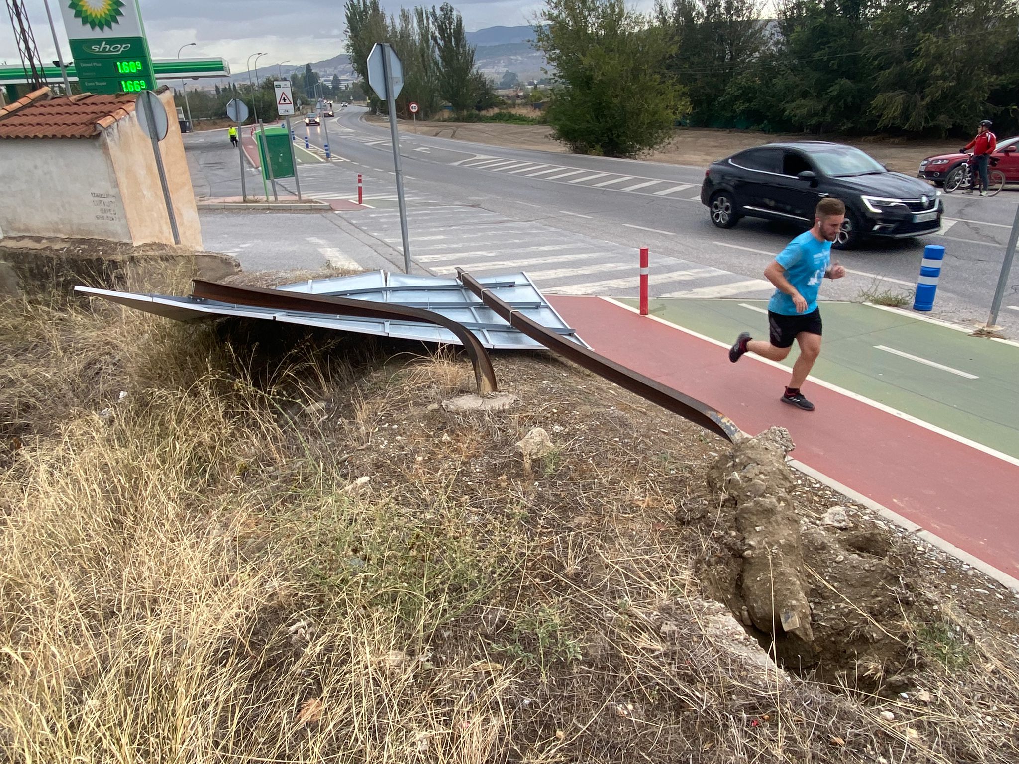 Los daños causados por la borrasca Bernard en Granada, en imágenes