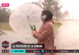 Impactante vídeo de una reportera andaluza en el temporal.