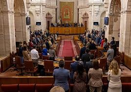 Pleno del Parlemento andaluz.