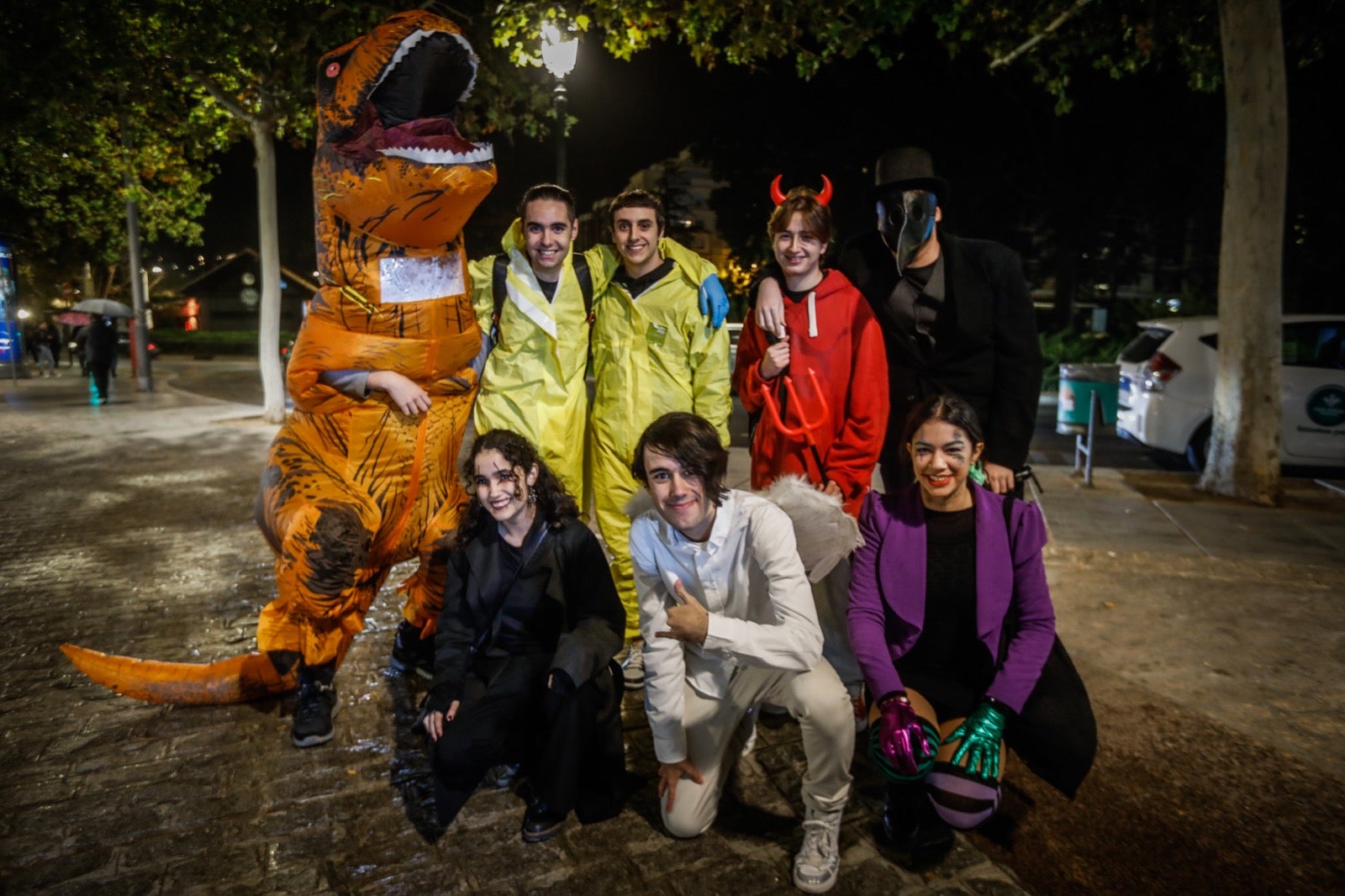 Las imágenes de la Noche de Halloween en las calles de Granada