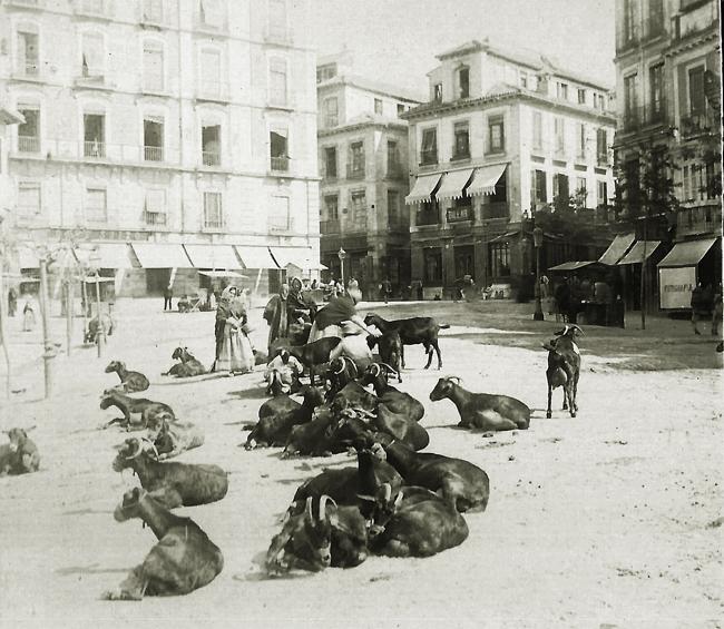 Imagen antes - Puerta Real en 1890 (Archivo) | Puerta Real en 2023 (Alguerrero).