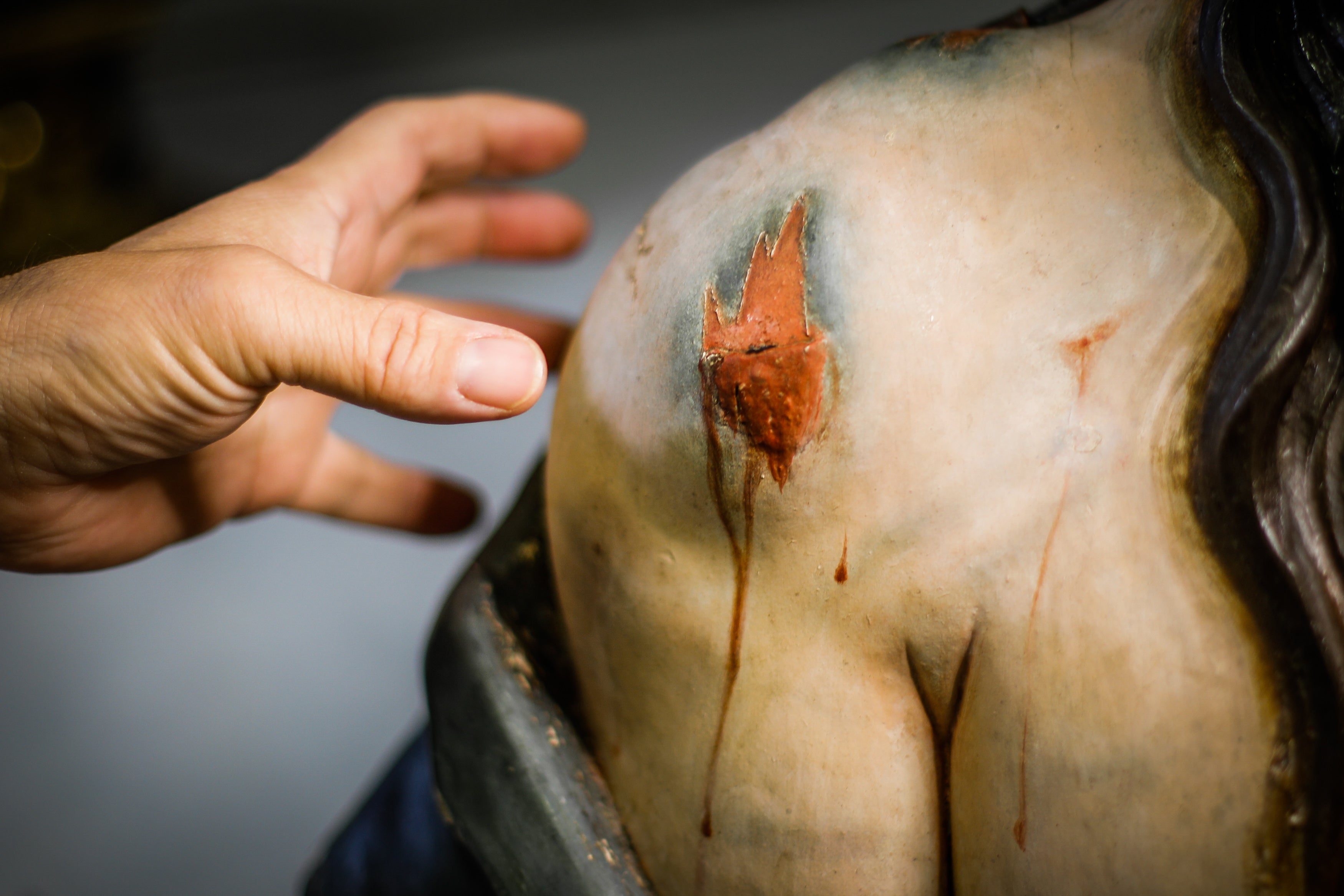 Imagen principal - Trabajo de restauración.