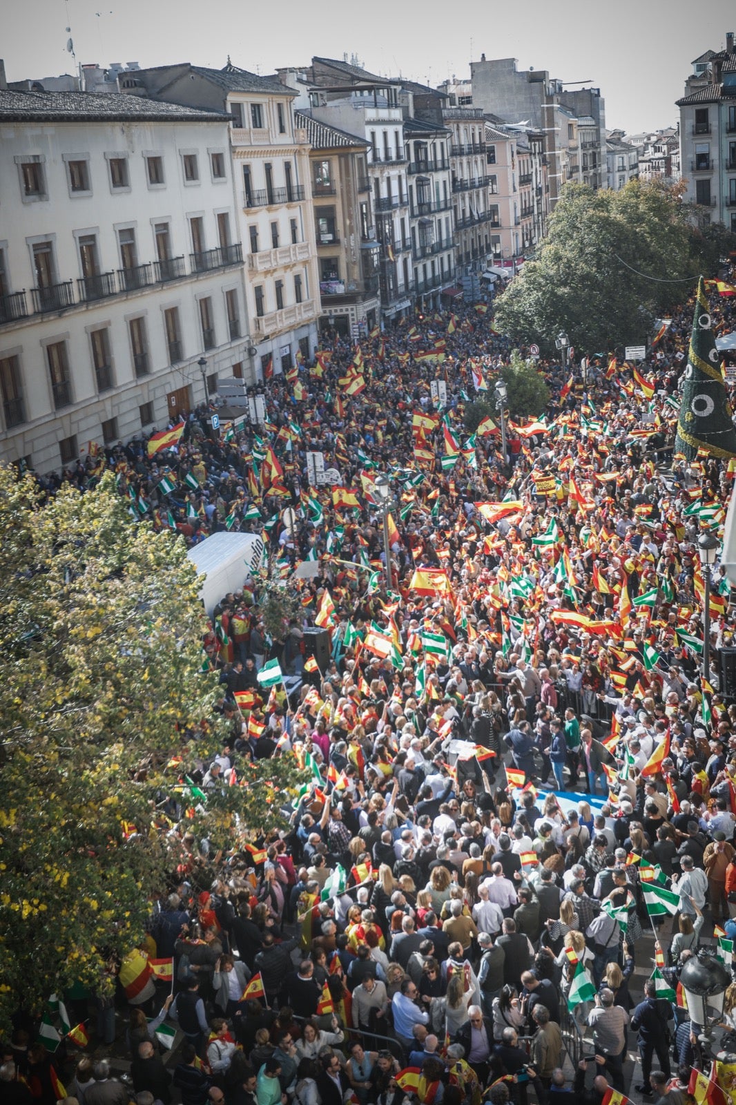 Las imágenes de la protesta en Granada contra la amnistía