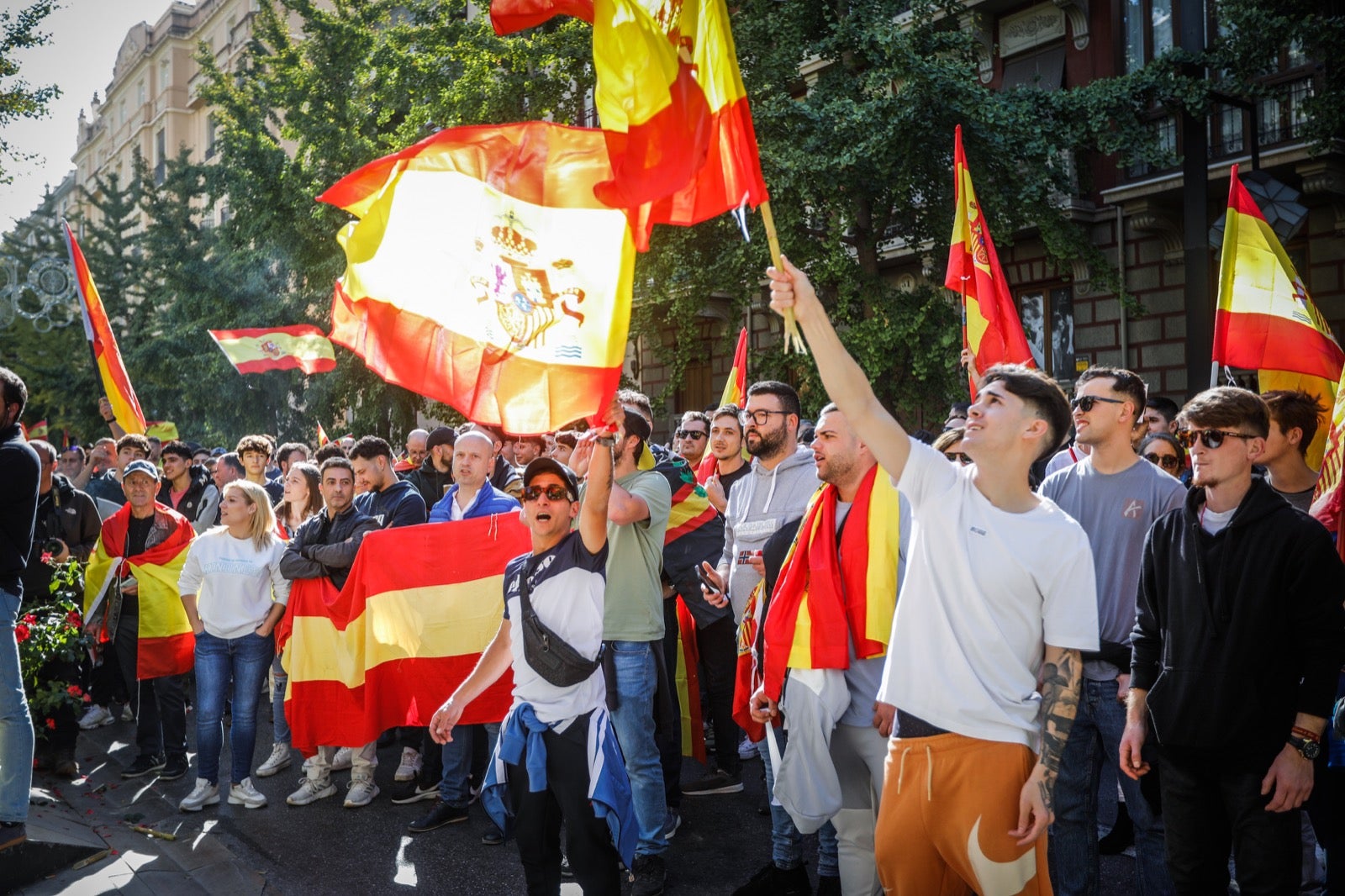 Las imágenes de la protesta en Granada contra la amnistía