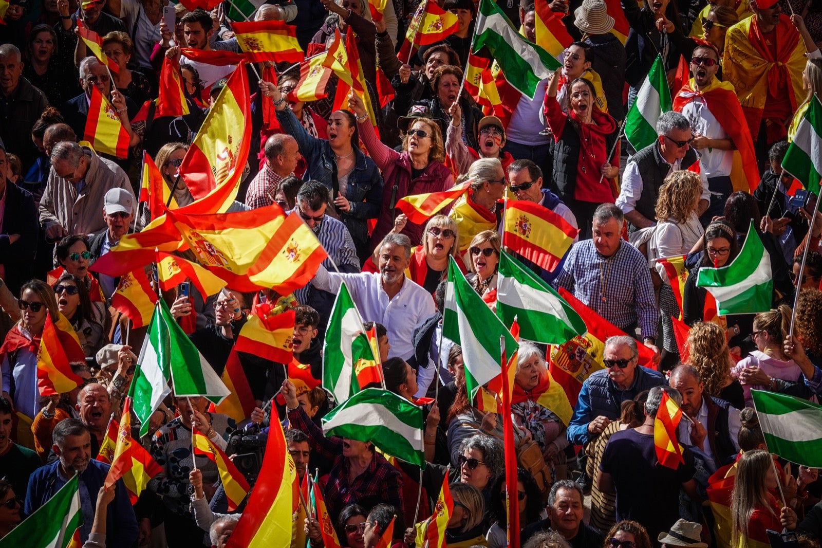 Las imágenes de la protesta en Granada contra la amnistía