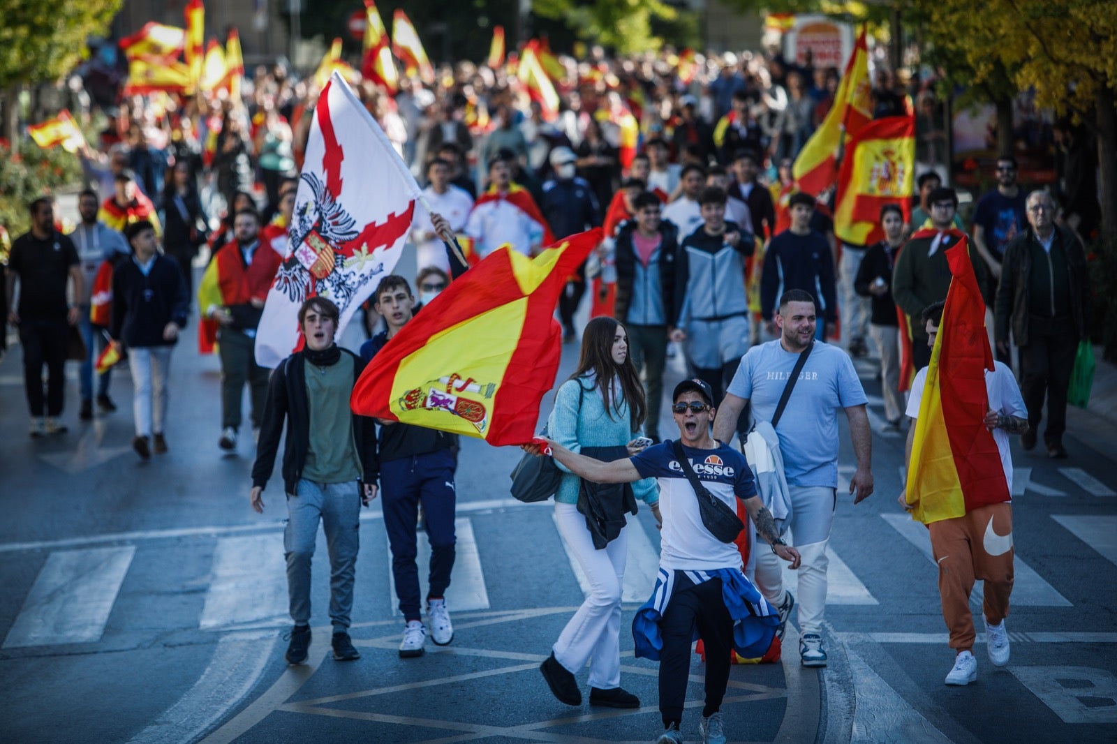 Las imágenes de la protesta en Granada contra la amnistía