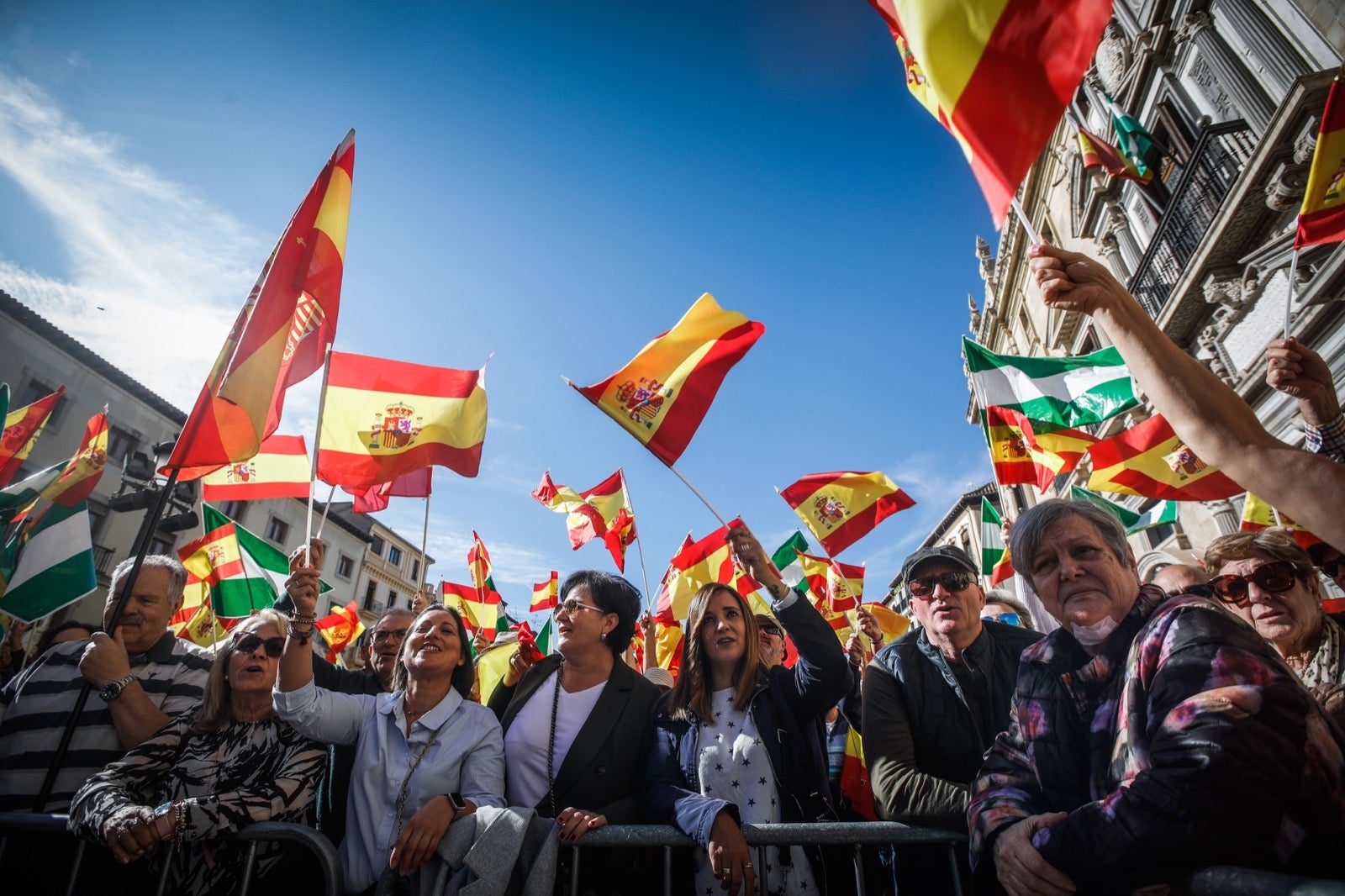 Las imágenes de la protesta en Granada contra la amnistía