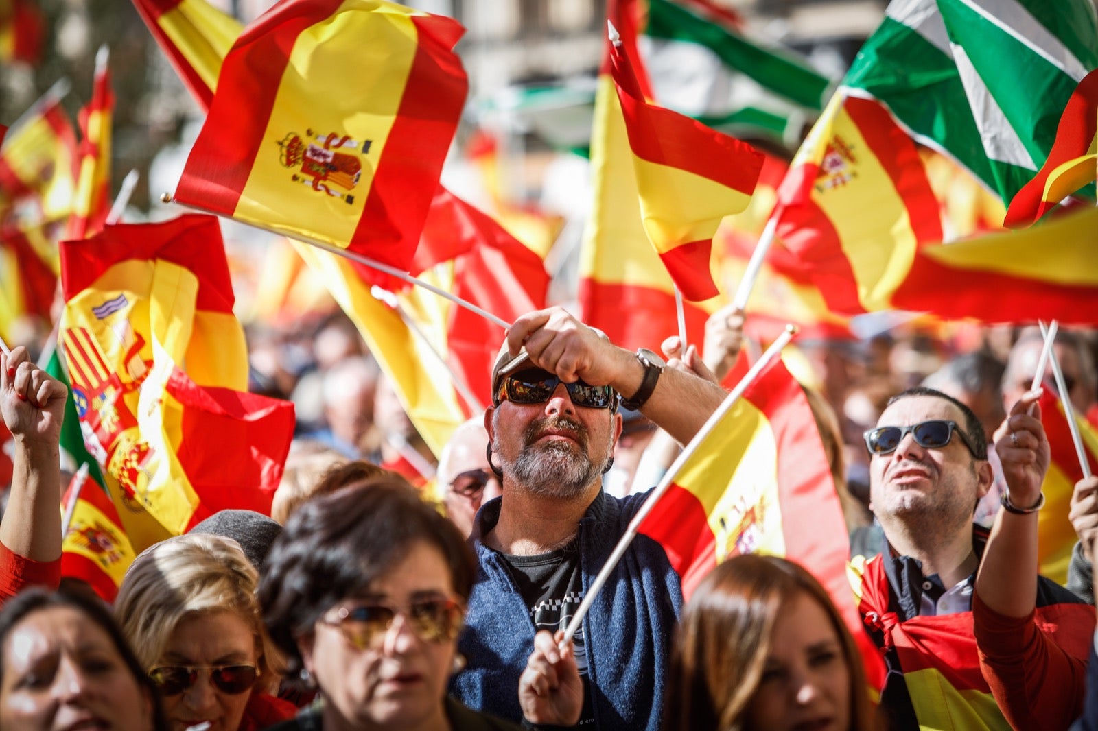 Las imágenes de la protesta en Granada contra la amnistía