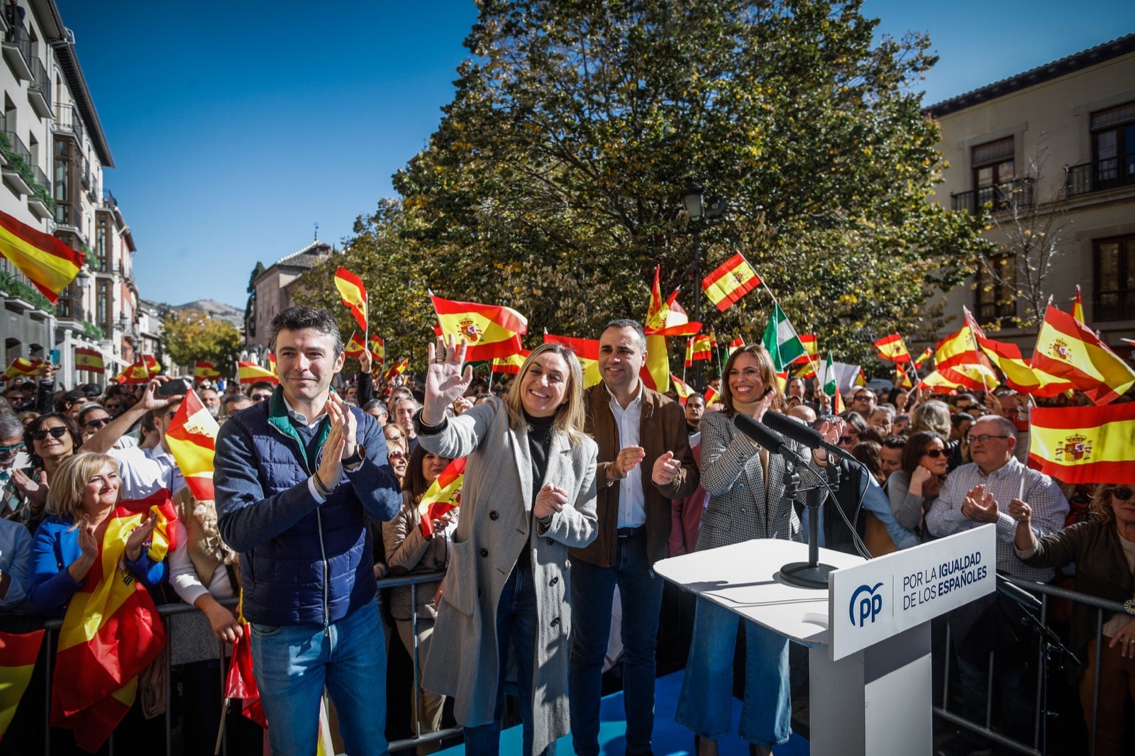 Las imágenes de la protesta en Granada contra la amnistía