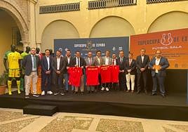 Sorteo de la Supercopa de España de Fútbol Sala en el patio del Edificio Mudéjar.