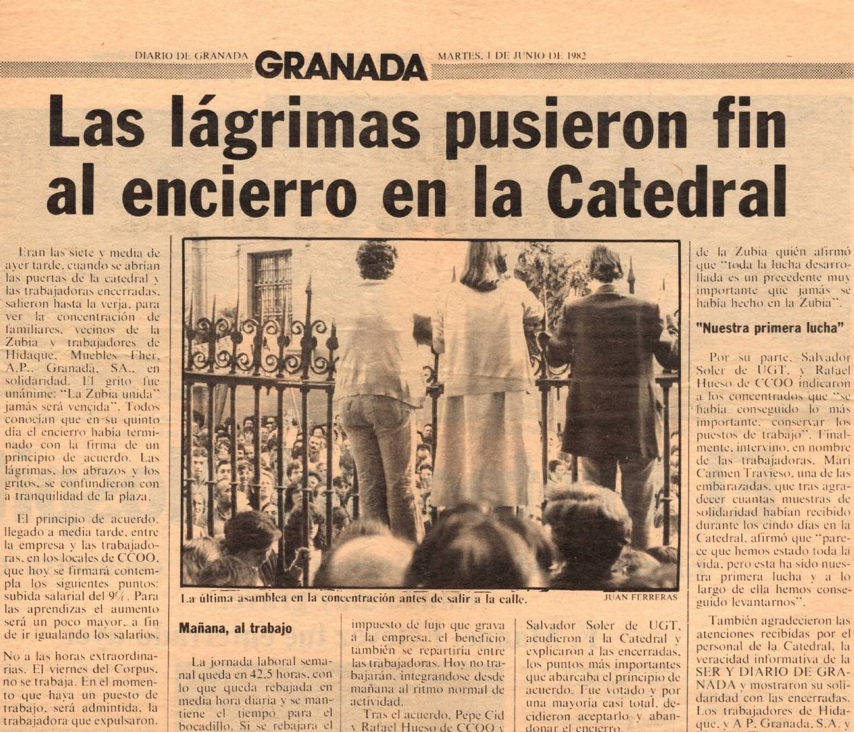Imagen secundaria 1 - Imágenes del encierro recogidas en la prensa granadina de 1982.