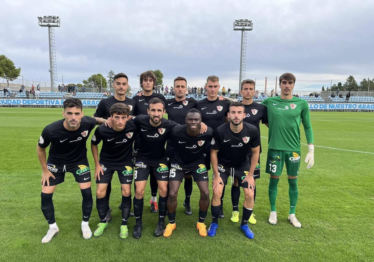 Once inicial de la UD Barbastro en un partido de esta temporada.