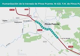 Zona afectada por las obras.