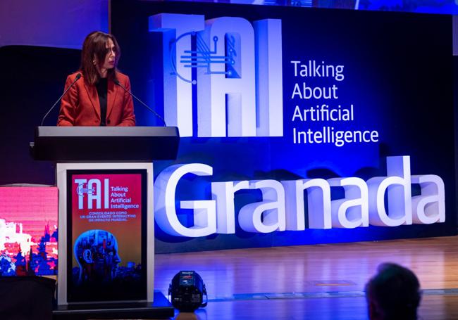 Rocío Díaz en el escenario de TAIGranada.