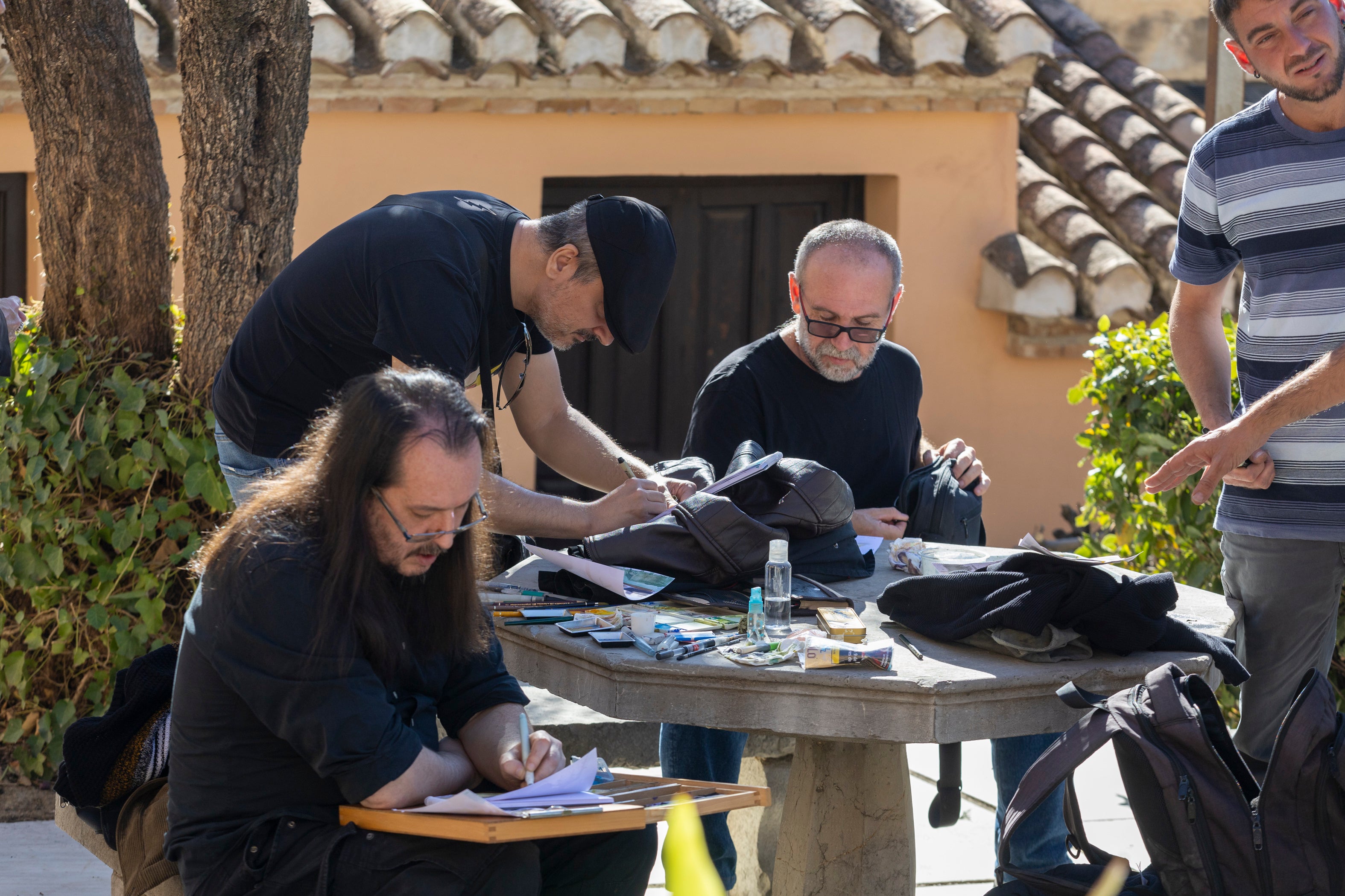 Las imágenes del concurso de pintura de la Fundación AguaGranada