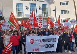 Concentración en la plaza de las Batallas de Jaén