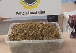 Marihuana incautada.