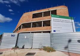 Obras del futuro Conservatorio Superior de Música de Jaén.