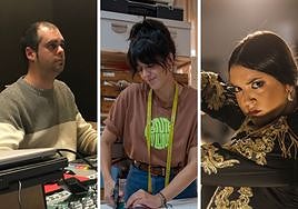 Frank Lozano, María Toret y Sara Sánchez.