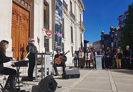 Acto institucional del 25-N en la Lonja de la Diputación.