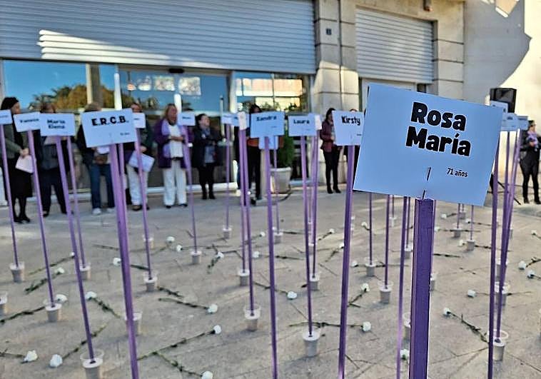 Acto para conmemorar el 25-N, en la Plaza de las Batallas de Jaén.